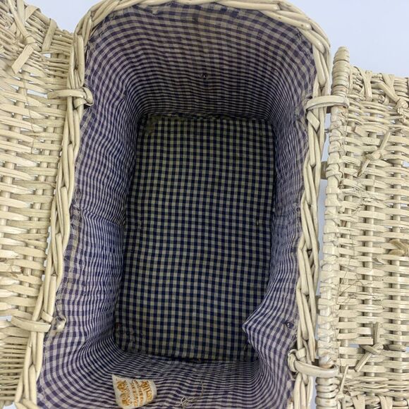 Ritter Basket Purse "It’s In The Bag" Box Top Flap Open Toggle Sea Shells White - Picture 10 of 16